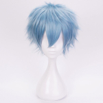 Professionaalne Anime My Hero Academia Boku no Hiro Akademia Shigaraki Tomura Parukad L&uuml;hikesed Halli-sinised Juuksed Krussis Cosplay Parukas + Parukakate One Size
