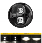 Lampa przednia 7 Full LED kompatybilna z Harley, Jeep, Land Rover, Hummer, Lada - 1 szt