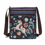 Lady Crossbody &otilde;lakott Telefoni rahakott k&auml;ekoti kott Etnilise stiiliga tikitud messenger kott Retro v&auml;ike l&otilde;uendist kott beige elephant