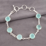 Akvakalkedoni v&auml;&auml;riskivi 925 prooviga h&otilde;be ehted k&auml;sitsi valmistatud k&auml;ev&otilde;ru s&uuml;nnip&auml;evakingitus RB-14-18