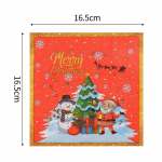 20tk/pakk 33*33cm 2-kihiline &uuml;hekordne peosalvr&auml;tik j&otilde;ulumuster