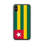 Coque iPhone &ndash; Drapeau Togo &ndash; Vertikaalne mudel &ndash; Supp &ndash; Mitmev&auml;rviline &ndash; L&auml;bipaistev silikoon