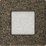 Ventilatsioonikaas 11x11 must ja kuldne