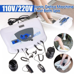 50W 220V Kahekordne Iooniline Detox Masin Jalavann Spa T&ouml;&ouml;riist LCD koos MP3 Muusikaga Puhastav Salong