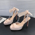 2025Must T&auml;piline Paeladega Baleriinakingad T&uuml;drukule Roosa Ruudukujuline Nina Vibu Stilett Konts Pahkluu Rihm Slingback Elegantne Suvine Seksikas Kingad 34 roosa