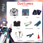 Ysir Fuka Yunmo lojaalsus Cos Honkai Impact 3 m&auml;ngum&auml;ng, mis sobib anime rahvuslikus stiilis cosplay M