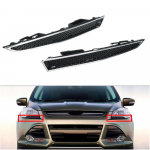 2x Esitulede Alumine Liistude Kinnitusklambrid Dekoratiivribad Ford Escape 2013-2016 jaoks