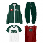 4 tk/komplekt Kalmaari sari Cosplay kost&uuml;&uuml;m dressipluus jakk p&uuml;ksid T-s&auml;rk vestikomplekt lukuga jakk n&ouml;&ouml;riga p&uuml;ksid spordikost&uuml;&uuml;m cosplay pidude jaoks igap&auml;evaseks kandmiseks L N