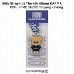 Stray Kids 4. album Karma POP-UP MD Klaviatuurikate Yinyangi V&otilde;tmehoidja R&otilde;ivakomplekt Seungmin -Yinyang Keyring