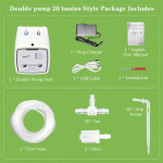 Kahe pumbaga intelligentne aiakastmisseade Mobiilse rakenduse juhtimine Automaatne tilkkastmine Lilledele Taimedele Kodu Sprinklerikomplekt Uus 3,6W 20 * Drip Arrow