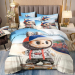 Armas bubu voodipesu 2/3-osaline magamistoakomplekt, Lastekingitus Teismelised t&auml;iskasvanud Mikrokiud kaheinimesevoodi Voodikate lukuga Toa sisustus 210x210cm 3pcs