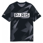Jordan Paris Saint-Germain Siiditr&uuml;kiga L&uuml;hikeste Varrukate T-s&auml;rk Meeste Topid Must BQ8387-010 S