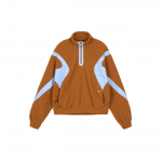 Nike Sportswear Retro Poolt&otilde;mblukuga V&auml;rviplokk Fliis Seisukrae Spordijakk Naiste Jakk Kollakaspruun CU7069-290 M