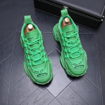 Moodsad uue isa saapad lihtsad moodsad hingavad mitmek&uuml;lgsed vabaajajalatsid paksud tallad jooksmiseks meestele zapatillas hombre b7 44 heleroheline v&auml;rv