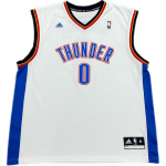 Adidas X NBA koost&ouml;&ouml; Oklahoma City Thunder Russell Westbrook 0 tr&uuml;kiga Moodne mitmek&uuml;lgne hingav korvpallivorm 7818A-3CS-AEB1071 XL