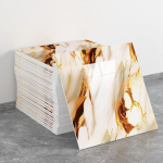 Isekleepuvad marmorist seinaplaadid, segav&auml;rvilised, sobivad modernseks kaunistuseks, dekoratiivplaadid, moekad plaadimustrid, PVC p&otilde;randaplaadid 30pcs kollane