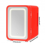 6L minik&uuml;lmik peegel-kosmeetika k&uuml;lmkapp puuviljajoa jahuti v&auml;ike k&uuml;lmkapp &uuml;li&otilde;pilaste &uuml;hiselamu k&uuml;lmik