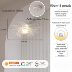 Moodne minimalistlik elutoa l&uuml;hter Creative kroonlehtlamp Magamistoa heledad luksuslambid 50cm-3 Petals