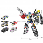 5 &uuml;hes Mini Force Tugevaim Politsei Transformeeruv Robot Autoks M&auml;nguasjad MiniForce X JUSTICE TITAN Transformatsioon Auto m&auml;nguasi