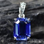 23,9 ct Looduslik 925 Sterling H&otilde;be Ripats Sinine Safiir Smaragd SERTIFITSEERITUD Kivid 14.6 mm Approx