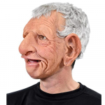 1 tk Halloweeni Cosplay Peo Lateksist Kogu N&auml;o Katte Suurte K&otilde;rvadega Vanamehe Peakatte Mask