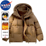 NASA MARVEL Men's Winter Thickened Hooded Puffer Jacket XL