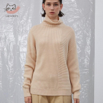 Sinuofude Women's Cashmere Blend Turtleneck Sweater M165/88A