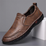&Auml;rised nahast meeste kingad Suvised slip-on mokassiinid Hingavad meeste vabaaja nahast pehmed kingad Mustad madalad kingad S&otilde;idukingad Mokassiinid 39