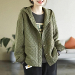 Mantlid naistele Suured mantlid Joped Naiste kapuutsid Mantel Lahtine vabaaja mantel &Uuml;hev&auml;rviline n&ouml;&ouml;biga jope mantel XL roheline