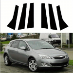 6 tk Autoukse Akna Piilaripostide Kleebised Opel Astra J jaoks (P10) 5-ukseline luukp&auml;ra 2010-2015 Auto v&auml;lisosa piilarikatted