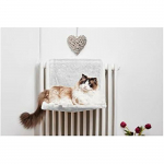 Hamac pour chat - GLORIA - Bora Bora - Blanc - Doux - Lavable &agrave; 30&deg;C pruun