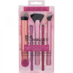 Ensemble de pinceaux de maquillage - REAL TECHNIQUES - Artist Essentials - 5 pi&egrave;ces - Multicolore - Rose puhas