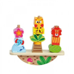 Jouet en bois - MOLTO - Activity Stacker - Animaux de la jungle - Motricit&eacute; fine - B&eacute;b&eacute;