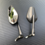 Mootorratta kokkupandav ovaalne tahavaatepeegel Yamaha, Suzuki, Ducati, Kawasaki, BMW, Buell, KTM Dual Sport mustuseratastele A