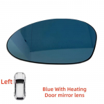 Ukseklaas BMW E85 E86 Z4 E88 E90 E91 E92 E93 jaoks Auto tahavaatepeegli lisatarvik Uuendus ABS-plastikust Kaunistus Klaas Pinnatud L Blue With Heating