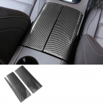 Center Console Armrest Panel Cover Trim For Mercedes gle w167 c167 gle carbon w167 gls x167 400d gle 350/amg 450 accessories abs fiber  2 pcs