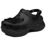 Crocs Bae L&auml;bipaistvad Lillelised Klounid Lihtsad Mitmek&uuml;lgsed Klounid Naiste klounid Must 213120-001 38-39 black