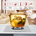 VISIONS Cristal Seeria 3,5L L&auml;bipaistev Klaas S&uuml;gav Pliit