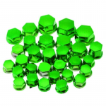 Green 8-20mm screws 30pcs/set Motorcycle Screw Nut Caps Motorbike Bolt Cover Decoration fit for Yamaha Kawasaki Honda