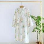 Jaapani Kimono Kevad/suvi Naiste Hommikumantel 100% Puuvillane Pidžaama Tr&uuml;kitud Lihtne Kimono Hommikumantel &Otilde;huke Kodu R&otilde;ivastus Daamidele L