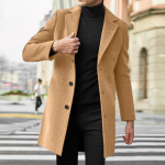 Meeste keskmise pikkusega trencotrendikas &auml;ri &uuml;herealine villane mantel XXXL khaki