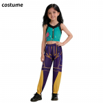 Lapsed T&uuml;drukud Kpop Rumi Zoey Mira Cosplay Kost&uuml;&uuml;m Anime Hunters Cosplay Riided Parukas Komplekt Halloweeni Peo Kost&uuml;&uuml;mid Lastele 110