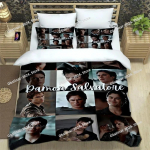 The Vampire Diaries Damon Salvatore Voodipesukomplektid peen vooditarvete komplekt tekikott vooditekkide komplekt voodipesu magamistoa dekoratsioon EU Single(135*200cm)3pcs