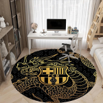 1 tk Barcelona Jalgpallikontori &Uuml;mmargune Ala Vaip, Kontoritoolide Alla Magamistuba Elutuba Kodu Kaunistus a1016265 120cm by 120cm gray