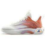 Anta Cement Bubble 2.0 Game Ready Slip Resistant Low top Basketball Shoes Men's White Purple Orange 112221610S-1 40
