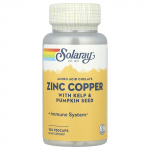 Solaray, tsingi, vase, merevetika ja k&otilde;rvitsaseemnetega, 100 taimset kapslit