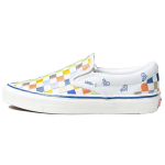 Vans Slip on Low Tops Casual Skateboarding Shoes Unisex White Blue Multi Color 'White Yellow Blue' VN0A5KX8AVZ 36