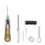 DIY Naha&otilde;mblus Awl Kit Vahatatud niit K&auml;si&otilde;mblust&ouml;&ouml;riistad Nahk k&auml;sit&ouml;&ouml; servade &otilde;mblemine v&ouml;&ouml; ribad Kingsepp l&otilde;uendi parandamise t&ouml;&ouml;riistad