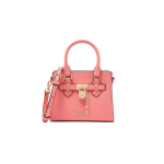 Michael Kors MK Hamiltoni seeria kuldne lukk nahast ja kunstnahast minikott &otilde;lakott crossbody kott Naiste kotid Oranž Roosa 35H3GHMC0L-654 Basic Set (Bag+Tag)