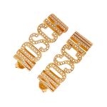 Moschino Logo T&auml;ht Kivist Metallist K&otilde;rvar&otilde;ngad Naiste k&otilde;rvar&otilde;ngad Kuldne AEF24171A91708434 F,Gold